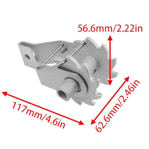 Inline Wire Tensioner Steel Clip Lock Wire Ratchet Tensioner Electric Fence Strainer For Most Farm Fence Settings, etc. (120mm*2mm) 2pcs