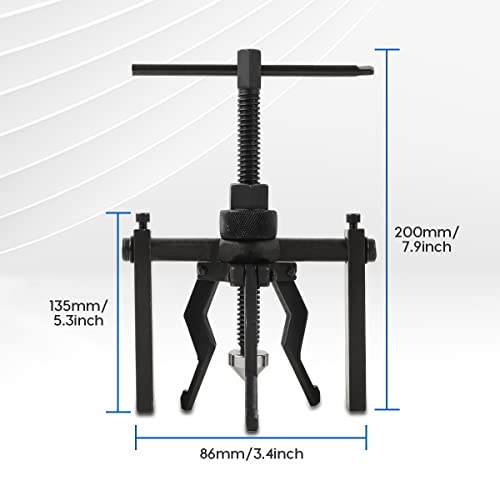 CMTOOL Bearing Puller Tool 3 Jaw Pilot Bearing Removal Tool Kit, Blind Bearing Extractor Small Tool Set, CR-V Steel, Three Jaw Design