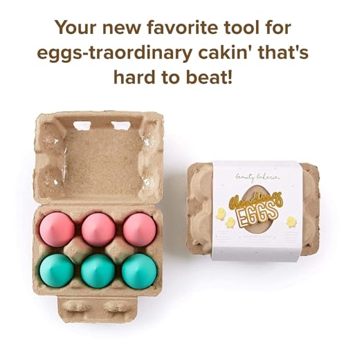 Beauty Bakerie Blending Egg Beauty Sponge Cosmetic Face Make up Blender Sponge Applicator for Powder, Liquid, Foundation, Concealer and Blending, Latex Free 6 Pack Set, Pink/Turquoise - color: Pink/Turquoise