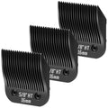 3 Pack 5/8HT Detachable Dog Grooming Steel Blades,Compatible with Andis,Oster A5,Wahl KM-10 Series,Cut Length 5/8" 16MM （Black） - size: 5/8HT-16mm 3 Pack