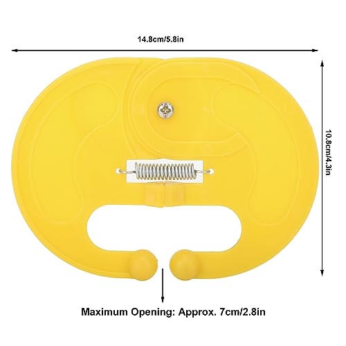 Calf Weaner Cow Nose Thorn Thick 10pcs Plastic Cattle Nose Rings Milk Sucking Preventer Yellow