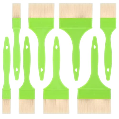 8 Pcs Pastry Brush - Cooking Grease Brush, Food Brushes For Baking/Grilling/Spreading Marinades/Butter/Sauces/Eggs, Durable Kitchen Culinary Utensil