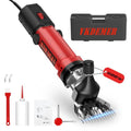 Electric Sheep Shears,600W Upgraded Professional Sheep Clippers,6 Speed Heavy Duty Shearing Clipper,13-Teeth Animal Grooming Clippers for Sheep Alpacas Goats and Thick Coat Animals - size: SheepShears