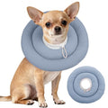 IDOMIK Dog Recovery Collar, Waterproof Soft Dog Cone After Surgery | Comfy Protective Elizabethan Collar Alternative for Dogs Cats, Adjustable Pet Neck Donut Cone Anti-Licking Wounds,Blue,S - color: Blue, size: S