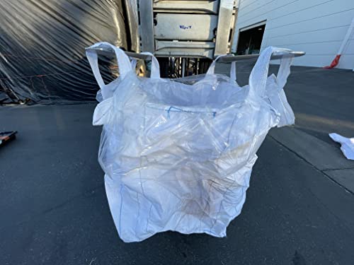 Sandbaggy Clear FIBC Bulk Bag Liners | Made in USA | Liners Fits Bulk Bags Up to 55" x 55" x 75" | Built w/ 1 Month UV | Heavy Duty 1.5 Mil Thick (Pack of 4)