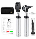 Zyrev Otoscope Oph Multi-Function Set - Otoscope/Opthalmoscope for Ear & Eye Examination - with Portable Carry Case, Sight Chart, Replacement Tips (Black)