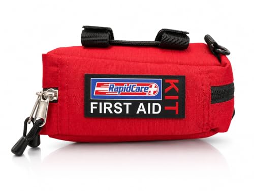 Rapid Care 164 Piece Outdoor Adventure First Aid Kit | ANSI & OSHA Compliant Emergency Medical Kit with Color Coded Supplies for Camping, Hiking, Travel, Car & Survival Gear