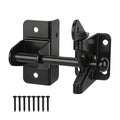 HILLMASTER Self Locking Gate Latch for Wooden Fence,Heavy Duty Gravity Fence Latch Privacy Door Latch for Wood Gate,Metal Gates,Vinyl Fence,Gate Hardware Gate Door Lock for Outdoor Pool,Black Finish - style: Finger Pull