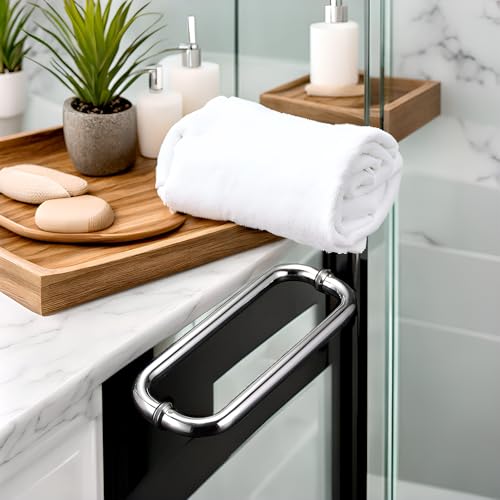 12 Inch Glass Door Handle Shower Door Handle | Back to Back, Stainless Steel, long life, finish polished