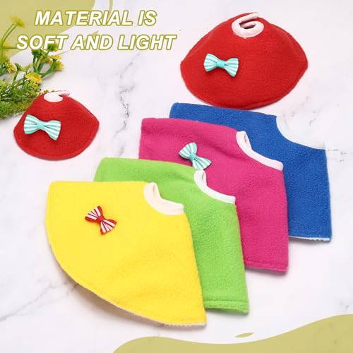 Bird Collars, Bird Cone Collar Protective Recovery Cones, Soft Adjustable Anti-Bite Feather Neck Protector (Red, XS, 3 Pcs), Intended for Budgie/Cockatiel/Lovebirds - color: Red, size: XS