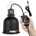 Reptile Light Fixture with Dimming Thermostat, 5.5 Inch Deep Dome Lamp Fixture, PID Temperature Controller for Reptile Heat Lamp Bulb, Max 100W