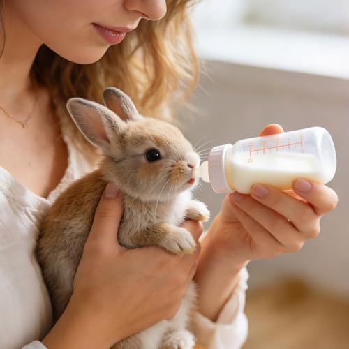 STOBOK Pet Nurser Nipples Silicone Replacement Pacifiers for Pet Food Bottles Artificial Feeding Supplies for Rabbits Chinchillas and Newborn Small Animals Soft Flexible Teats 0.98 X 0.62 in