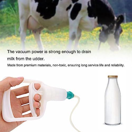 Yosoo Health Gear Goat Milking Machine Kit, Manual Vacuum Pump System | 3L Portable Household Milker, Cow Farm Bucket Pail, Stainless Component, Homestead Dairy, Hand Operated Extractor