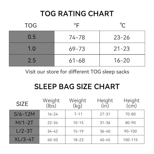BubblePanda Rayon Made from Bamboo Sleep Sack with Feet 6-12 Months 2.5 Tog | Toddler Sleep Sacks with Legs, Soft Walker Sleeping Sack, Lightweight Baby Wearable Blanket, 2-Way Zipper, Slate, Small - color: Slate, size: S(6-12M)