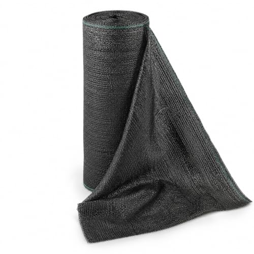 POYEE 50% Black Shade Cloth Roll 6x100 ft | Cuttable Sunblock UV Resistant Sun Shade Cover Fabric for Plants Heat Protection Garden Greenhouse Vegetable Kennel Patio - color: Black-50%