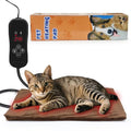 NAMOTEK Pet Heating Pad Adjustable Temperature with Timer, Waterproof Heated Mat with Chew Resistant Cord, Auto Power-Off Electric Indoor Pet Heat Pad for Dogs and Cats - size: 15"x13"