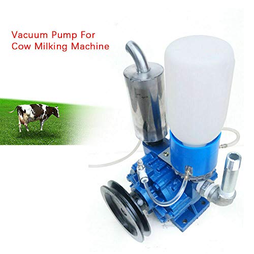Vacuum Pump, 250L/Min Vacuum Pump for Cow Milking Machine Milker Bucket Tank Barrel with Belt Pulley