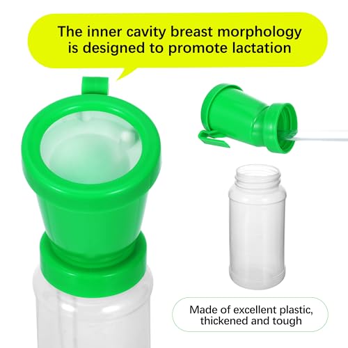 Blisstime Teat Dip Cup (Green) Non Reflow Nipple Cleaning Disinfection Dip Cup for Cow Sheep Goat - color: Green