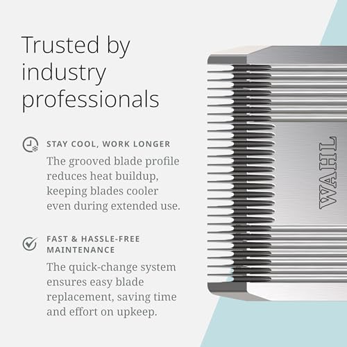 Wahl Pro Animal Wide Prime Series Blade, 1.5 mm, #10 | Solid High-Carbon Steel, Quick-Change System for Dog, Cat, and Horse Grooming - size: #10