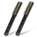 2 Pack Bowling Shoe Brushes, Heavy Duty Wire Brush Outdoor Shoe Cleaning Brushes for Bowling Shoes, Sliders, Golf Cleats and Boots Remove Dust Grit