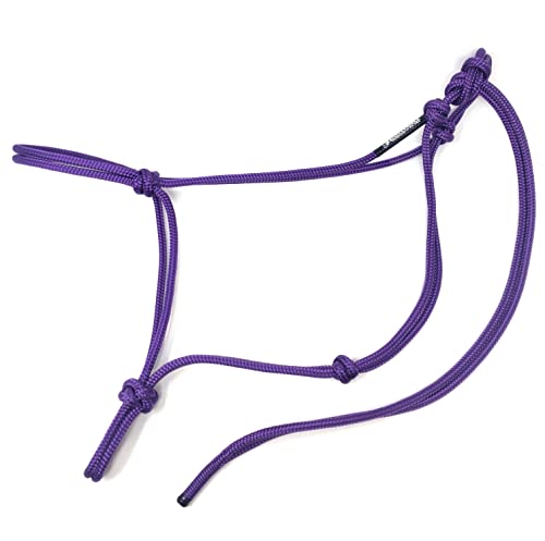 Soft 2 Knot Horse Halter - color: Purple, size: Small