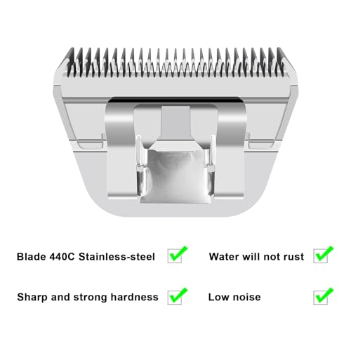 Dog Grooming Wide Blades Set,Compatible with Andis,Oster A5,Wahl KM10 | Cut Length 1/8"(3.2mm) to 3/8”(9.5mm) ,Include 7FW+5FW+4FW,3 Pack - color: Silver, size: 7FW+5FW+4FW 3.2mm-9.5mm