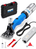 Sheep Shears Electric 850W, Infinite Speed Adjustable 2400-3000RPM | Low-Noise Operation Animal Grooming Clippers with 30V Output Transformer & Anti-Slip Rubber Grip, for Safe, Consistent Use