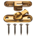 M METERXITY 1-Pack Flip Latch Gate Latch 3in, Yellow Bronze | Zinc Alloy, Flip Sliding Barn Door Lock, with Screws, 90/180 Degree Slide Locks, for Barn Door, Fence, Windows, Cabinets - color: Yellow Bronze