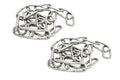 3/32 inch(2.5mm) Wire Diameter Stainless Steel Safety Chains 20 inch Long Link Rings Light Duty Coil Chain for Hanging Pulling Towing, 3/32"x 20" (2Pcs) - size: 3/32 inch x 20 inch