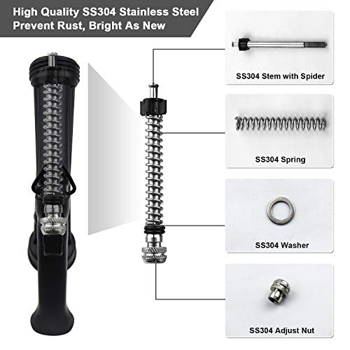 Hose Nozzle 4 Pack, Full Size Pistol Grip Water Nozzle Sprayer with Threaded Front, High Pressure Nozzle, Adjustable Spray Water Flow for Watering Plants, Showering Pet, Washing Car, Cleaning - color: Black, size: 4pcs