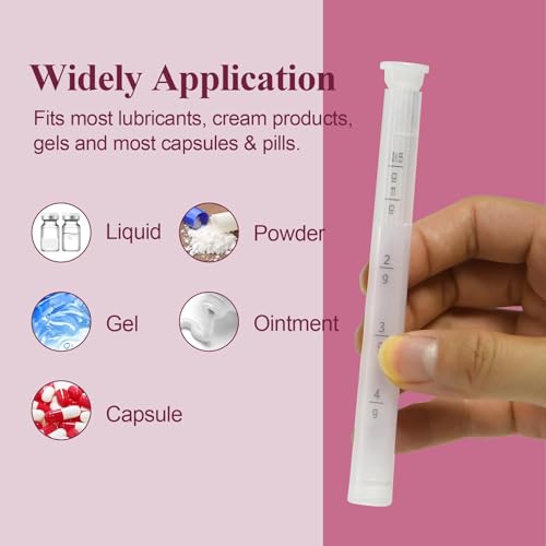 Dizzily 20 Packs Disposable Vaginial Cream Applicators - Fits Suppository, Creams and Most OTC Gels, Individually Wrapped Feminine Care Applicator with Dosage Markings