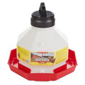 Little Giant® Plastic Poultry Waterer | Heavy Duty Plastic Gravity Fed Water Container | Easy to Fill | Snap on Jar | 3 Gallons