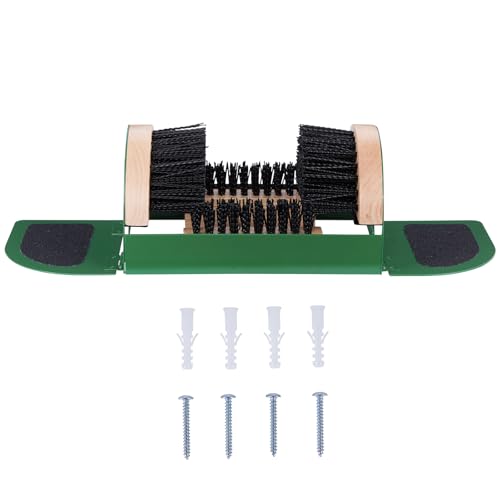 Legacy Boot Scrubber, Upgraded Bristles and Frame Strength - Shoe Scraper & Boot Cleaner Brush - color: Green