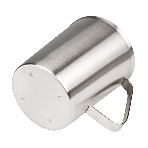 Measuring Cup, Stainless Steel Measuring Cups (64OZ/2 Liter- 8 Cup), Heavy-Duty Frothing Pitcher, Milk Frothing Pitcher Milk Frother Cup with Marking with Handle for Espresso Machines, Latte Art - size: 64 OZ (2000ML)