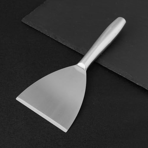 5 Pack 4 Inch Putty Knife Scraper, Putty Knife Set, Stainless Steel Putty Knife, Wallpaper Scraper Paint Scraper Tool for Spreading Drywall Spackle, Plasterboard Mud, Scraping Paint, by GENHAKON