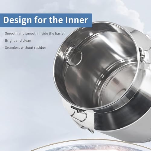 22 Liter 5.8 Gallon Stainless Steel Milk Can Milk Bucket Wine Pail Bucket Large Capacity Milk Can Tote Jug with Sealed Lid and Carry Handle - size: 22L