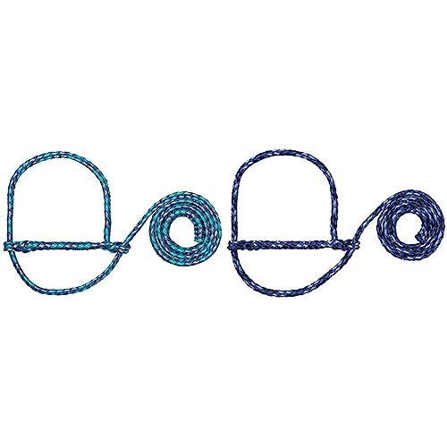 Weaver Leather Poly Rope Sheep Halter Bundle (Blue/Mint/Gray and Blue/Black/Gray)