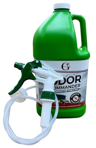 Heavy Duty Remote Extended Reach Trigger Sprayer with 36" Hose Green/White, Fits Large Containers and 1 Gallon Odor Commander Refill Bottles with 38-400 Neck Size - size: 128 Ounces