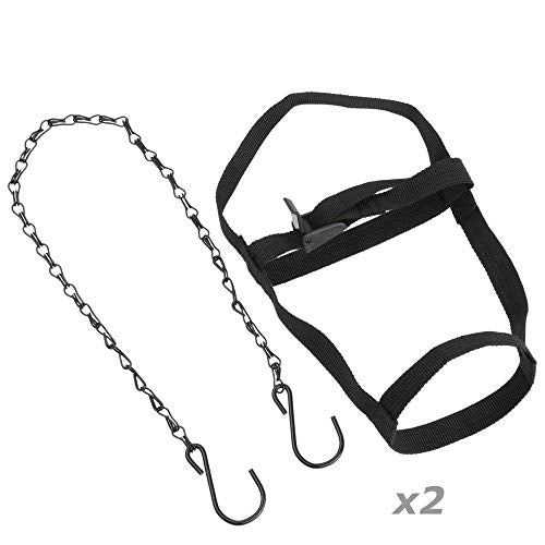 1 Pair Chicken Hanging Straps for Chicken Waterer Feeder Harness Chick Brooder Coop Cage Does NOT Include Bottle Or Base