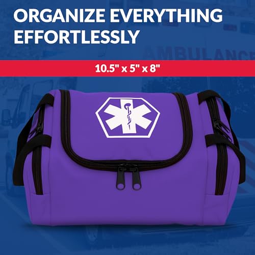Dixigear Empty First Responder II Bag 10.5" x 5" x 8" – Purple - color: Purple