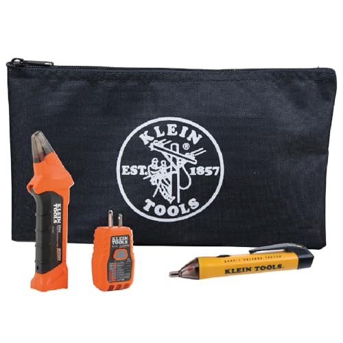 Klein Tools 80064 AC Circuit Breaker Kit with GFCI Digital Circuit Breaker Finder, Non-Contact Voltage Tester Pen and Zipper Bag, 3-Piece - size: 3-Piece Circuit Breaker Kit