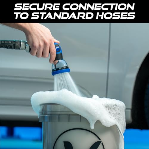 VIKING Hose Nozzle, 10 Spray Patterns, Thumb Control for Cars and Homes | Water Hose Nozzle, Adjustable Heavy Duty Thumb Control for Car Washing Kit, Watering Plants, Washing Pets, and Home Use - style: 10 Pattern Thumb Control