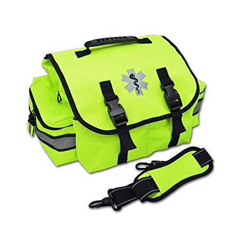 Lightning X Products Small EMT Medic First Responder Trauma EMS Jump Bag With Dividers - Fluorescent Yellow - color: Fluorescent Yellow