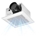Amico Bathroom Exhaust Fan, 110 CFM, 1.0 Sones, Low Noise, ETL & FCC | Ceiling Opening 9.4 ''x 9.4'', Household Bath Ventilation Fans, Ceiling Mounted, No Attic Access Needed - size: 110 CFM (No Light)