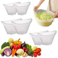6 Pack Reusable Nylon Mesh Strainer Bags, Bowl-shaped reusable nylon cheese cloth filter bag, fine mesh multi-purpose food filter, suitable for vegetable, nut milk, juice, soy milk