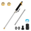 Jet Nozzle for Garden, High Pressure Washer Tools with 2 Different Nozzles and Hose Quick Connectors, Quick Connect Flexible Wand Lance for Gutter Patio Car Pet Window Garden Cleaning at Home