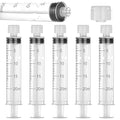 20 Pack 20ml/cc Luer Lock Syringe with Caps, Plastic Syringe without Needle for Liquid, Sterile Individually Wrapped - style: 20mL
