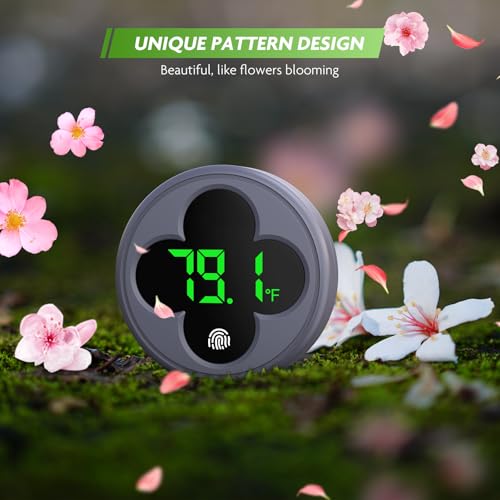 PAIZOO Wireless Aquarium Thermometer Accurate ±0.9℉, Replaceable Battery | LED Fish Tank Thermometer Digital, Switch Between ℉/℃, Aquarium Accessories for Fish Tank, Betta, Axolotl Tank or Aquatic
