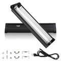 UVB Light for Reptiles Bearded Dragon, T5 UVB Reptile Light Fixture HO UVB Bulb Lighting Combo Kit 10.0 8W UVA UVB Reptile Light Bulb Terrarium Lamp Tube Bar for Snake Gecko Turtle Lizard, 12 Inch - size: T5-12Inch