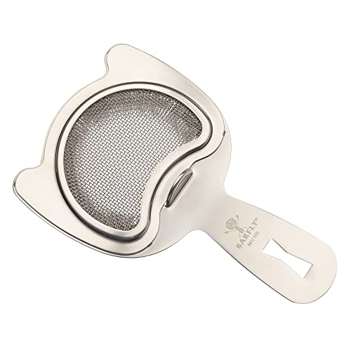 Barfly Fine Mesh Spring Strainer, Stainless Steel - color: Stainless Steel